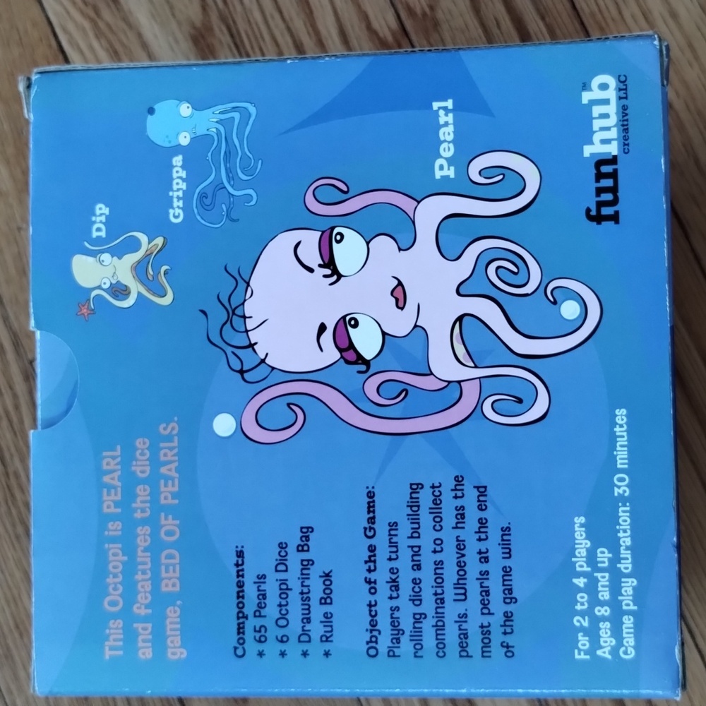 3 ct Octopus Dice games With plushies Ages 8+ Nib - Picture 6 of 10
